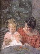 Edouard Vuillard Di tested pu lady and her son Spain oil painting artist